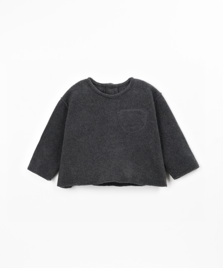 Knit sweater in natural fibers