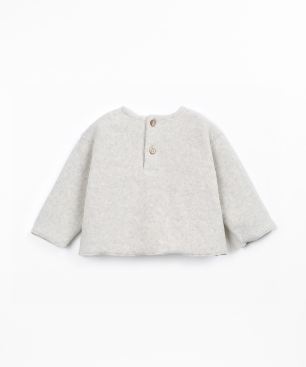 Camisola de malha em fibras naturais
