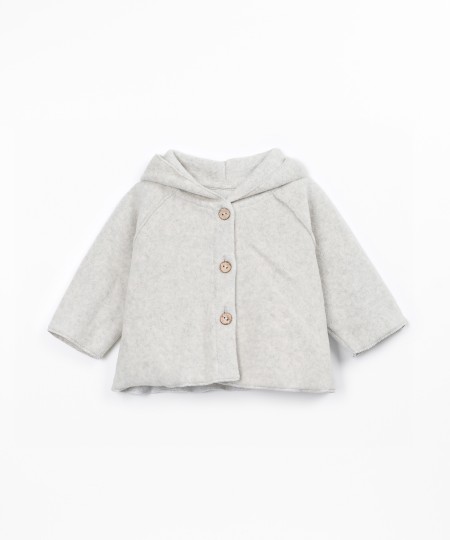 Polar fleece jacket with hood