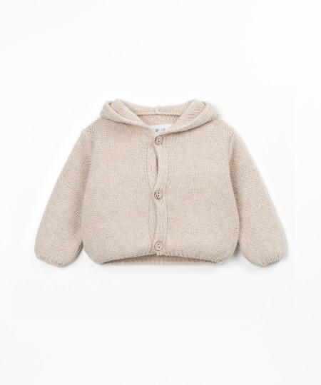 Veste en tricot avec ouverture frontale