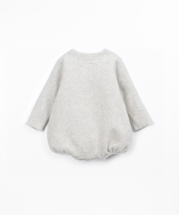 Polar knit jumpsuit in organic cotton