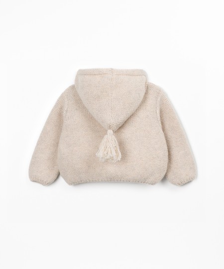 Veste en tricot avec ouverture frontale