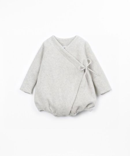 Polar knit jumpsuit in organic cotton