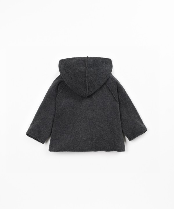 Polar fleece jacket with hood