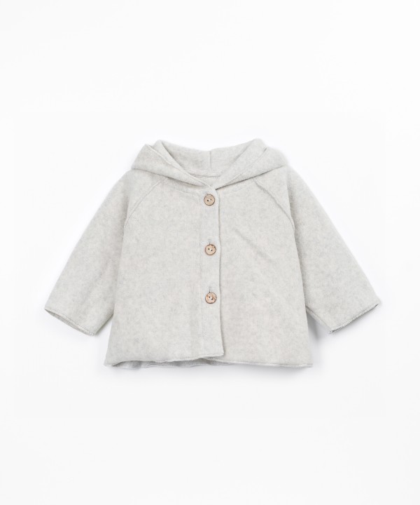 Polar fleece jacket with hood
