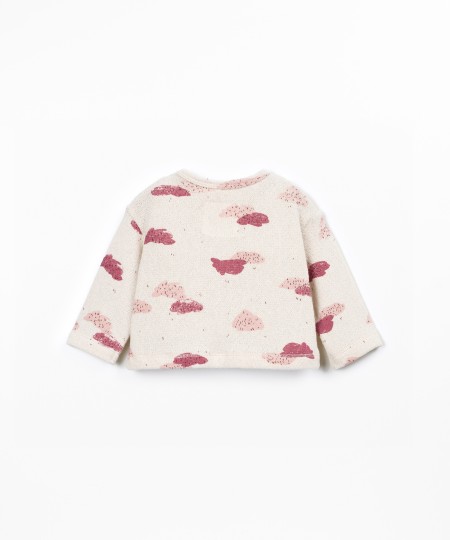 Pull en maille avec mélange de fibres naturelles et fibres recyclées