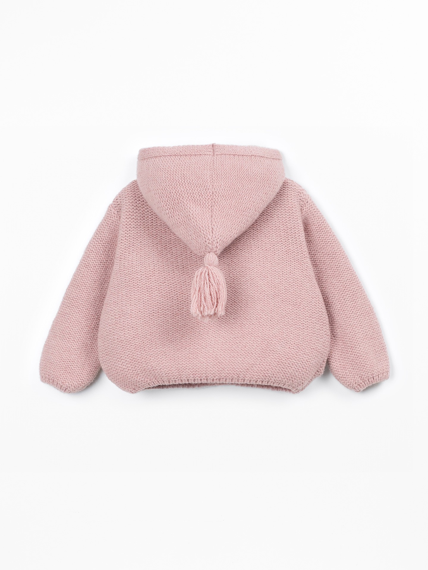 Manteau en tricot avec ouverture frontale