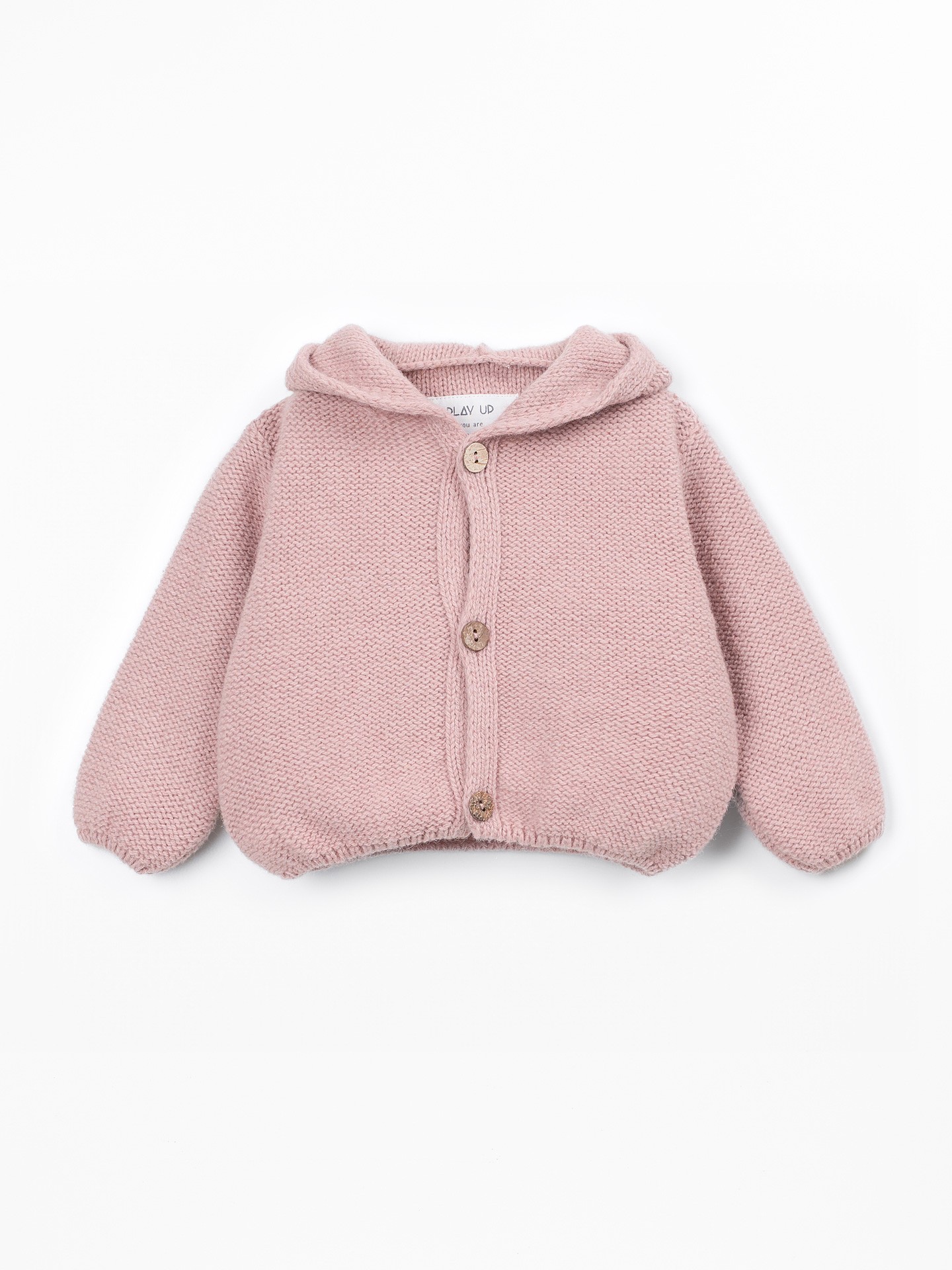 Manteau en tricot avec ouverture frontale