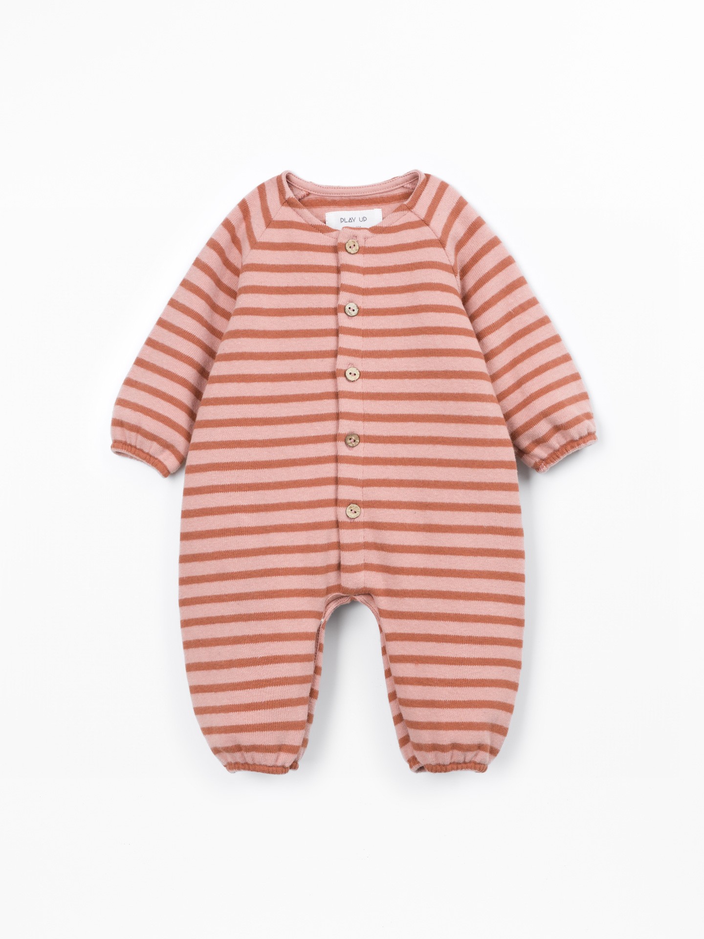 Jersey jumpsuit with a blend of natural and recycled fibers
