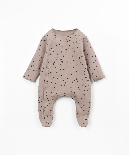 Jersey jumpsuit with natural fibers