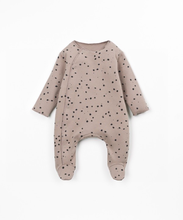Jersey jumpsuit with natural fibers