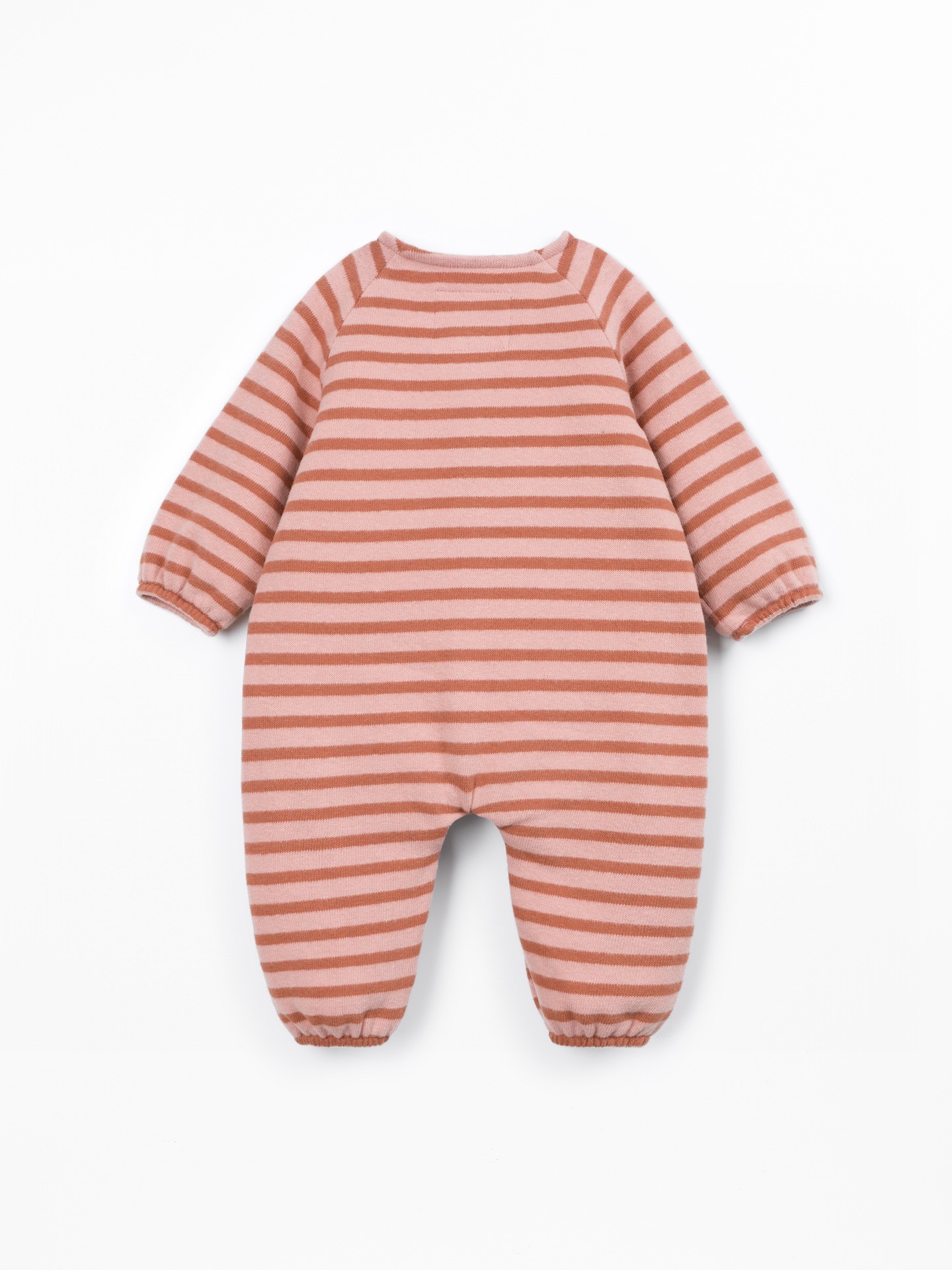 Jersey jumpsuit with a blend of natural and recycled fibers