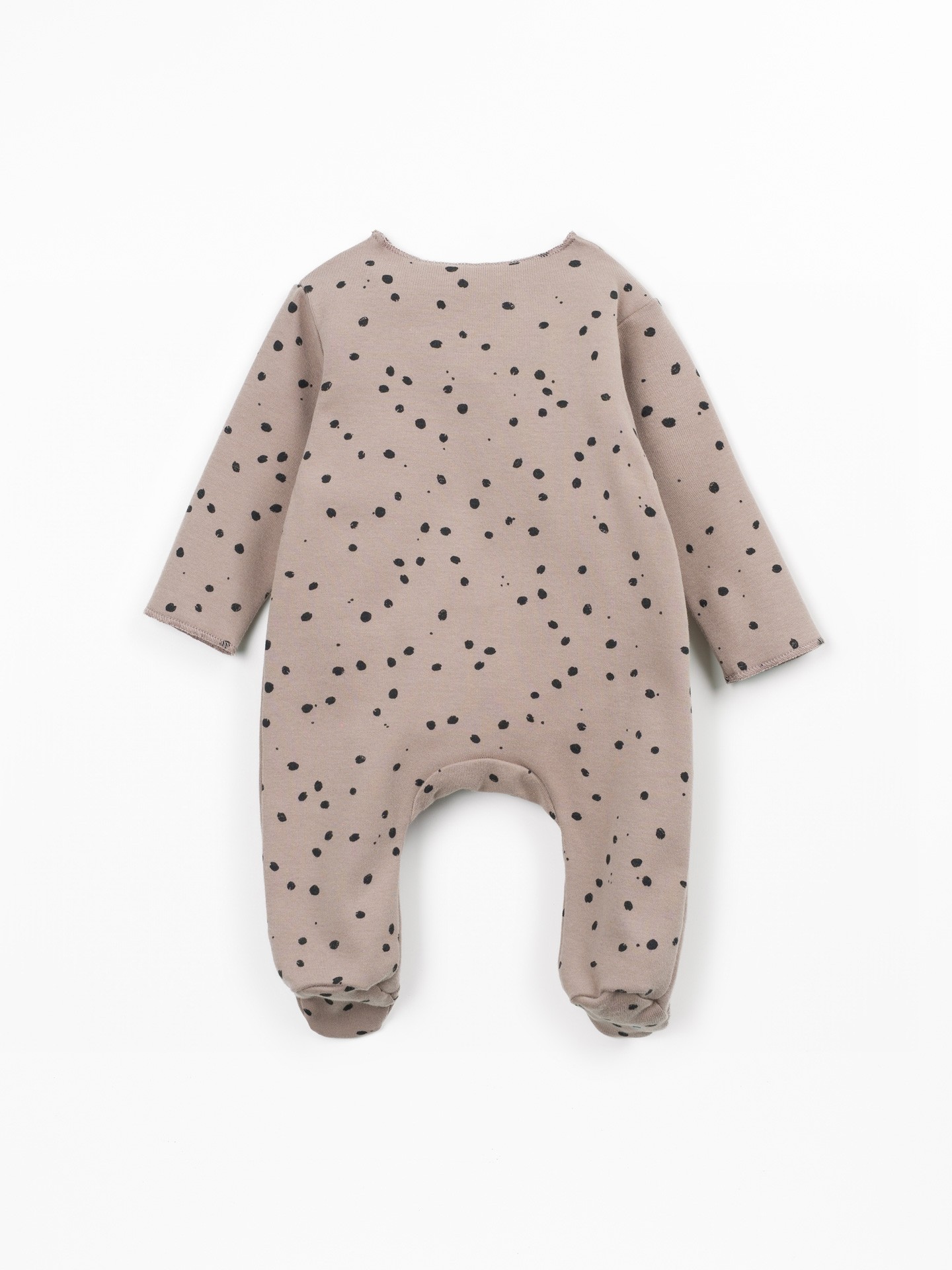 Jersey jumpsuit with natural fibers