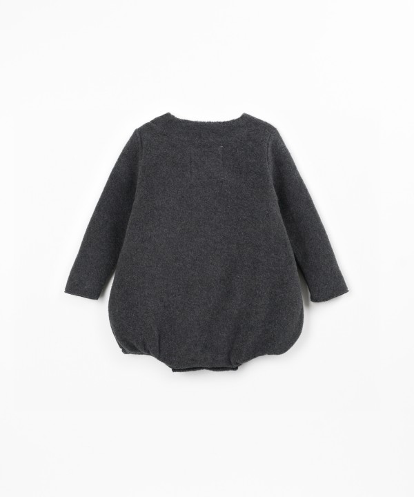 Polar knit jumpsuit in organic cotton