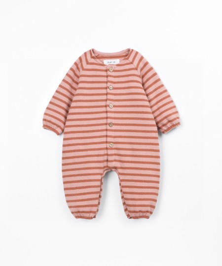 Jersey jumpsuit with a blend of natural and recycled fibers