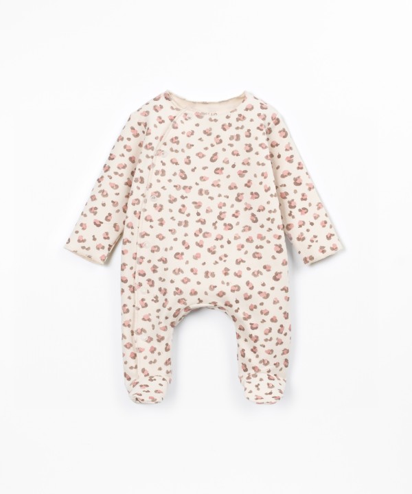 Jersey jumpsuit with natural fibers