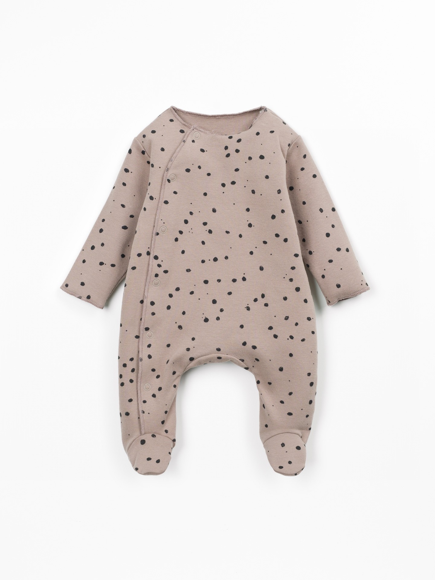 Jersey jumpsuit with natural fibers