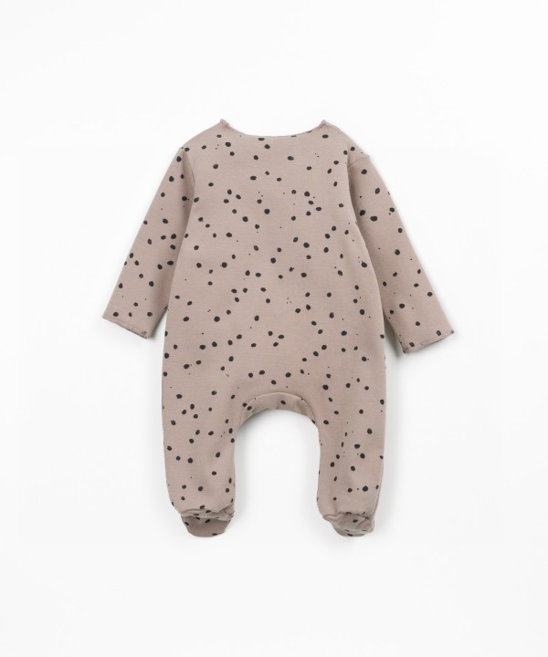 Jersey jumpsuit with natural fibers