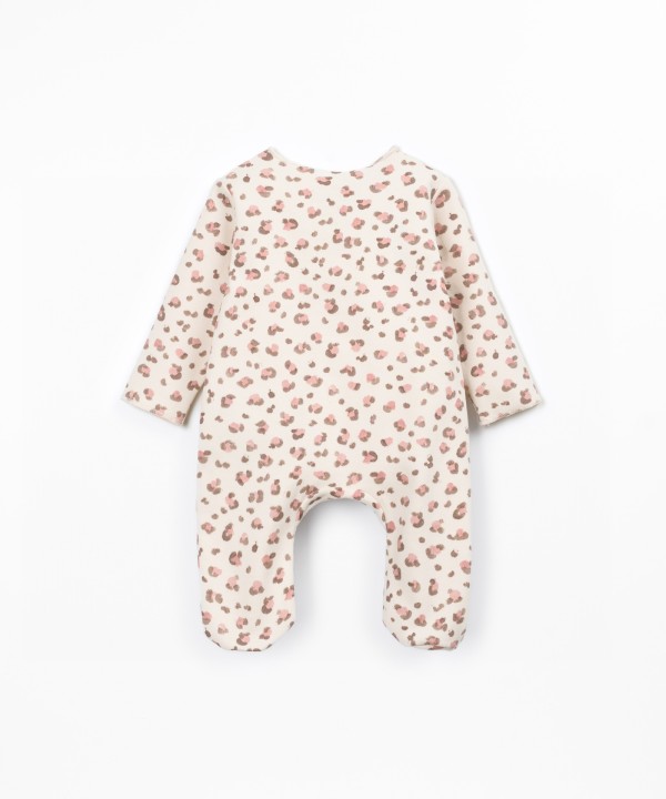 Jersey jumpsuit with natural fibers