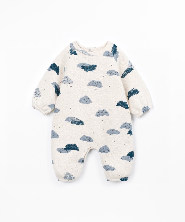 Jersey jumpsuit with brushed interior