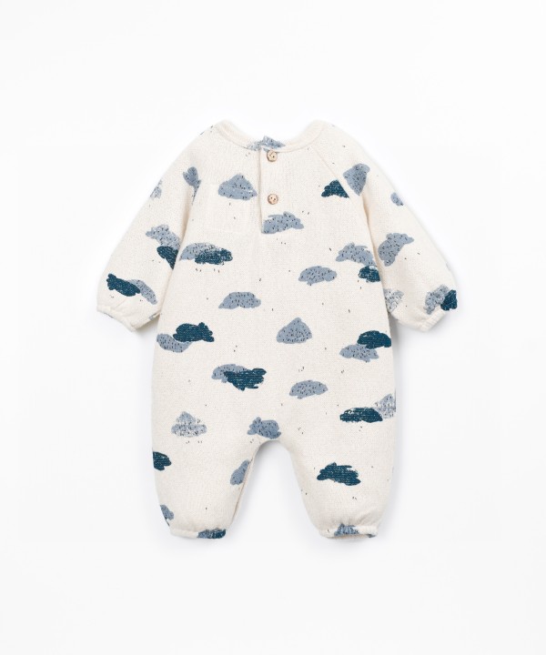 Jersey jumpsuit with brushed interior