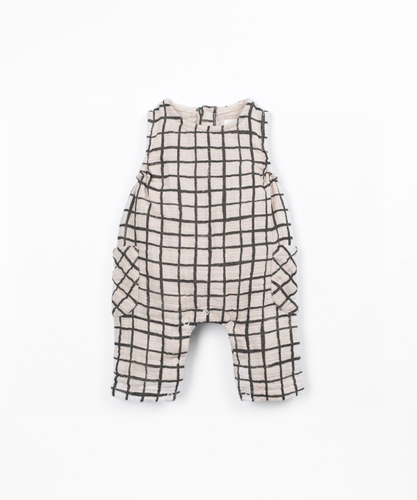 Cotton fabric jumpsuit