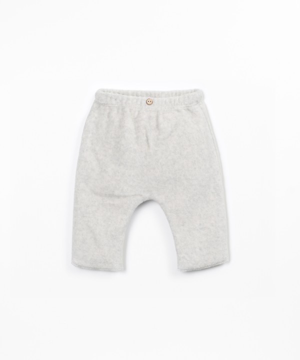 Polar fleece pants in organic cotton