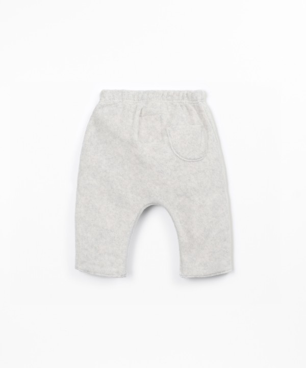 Polar fleece pants in organic cotton