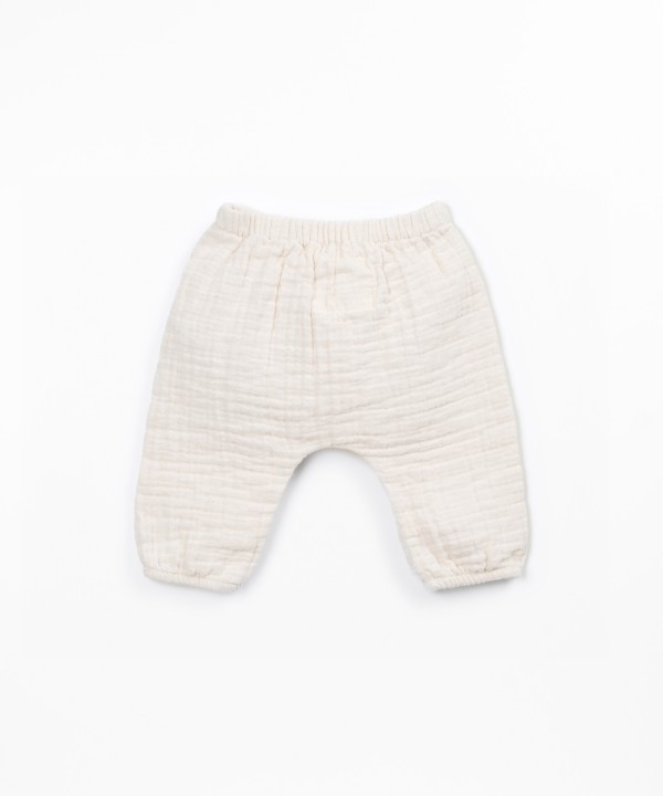 Cotton fabric trousers