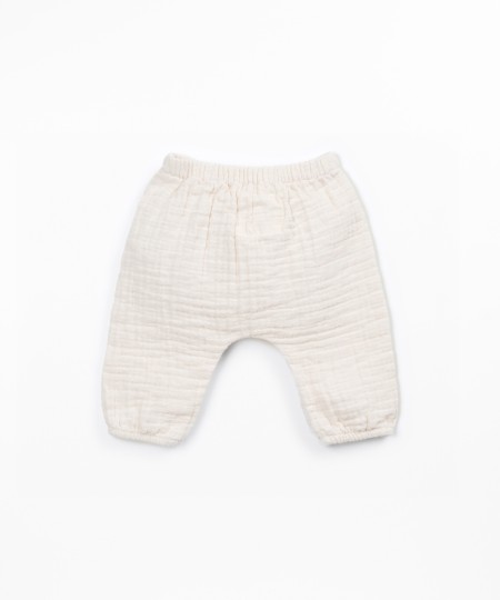 Calça de tecido em algodão