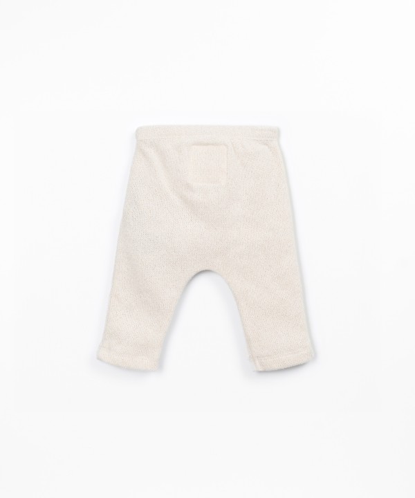 Jersey leggings with elastic waistband