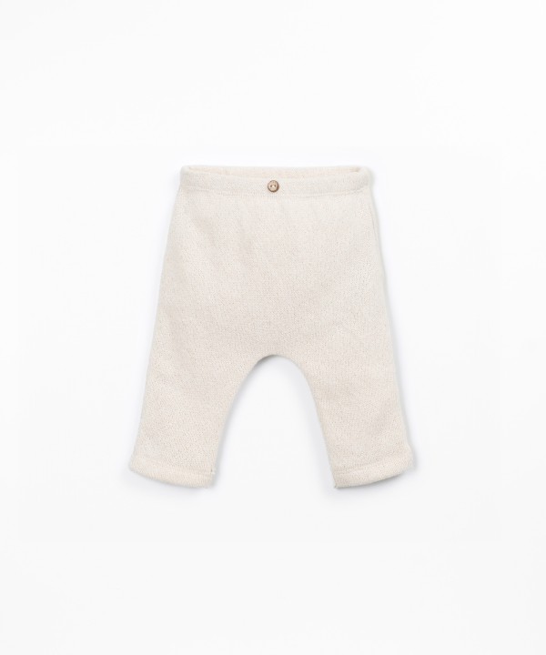 Jersey leggings with elastic waistband