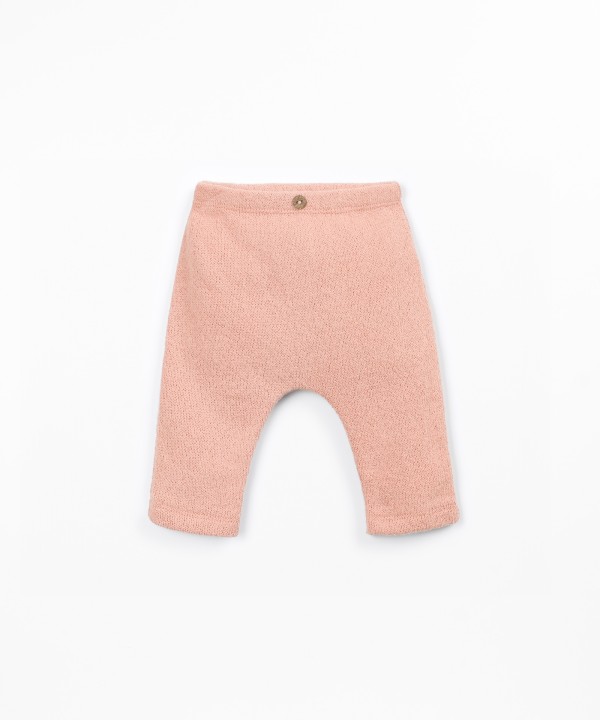 Jersey leggings with elastic waistband