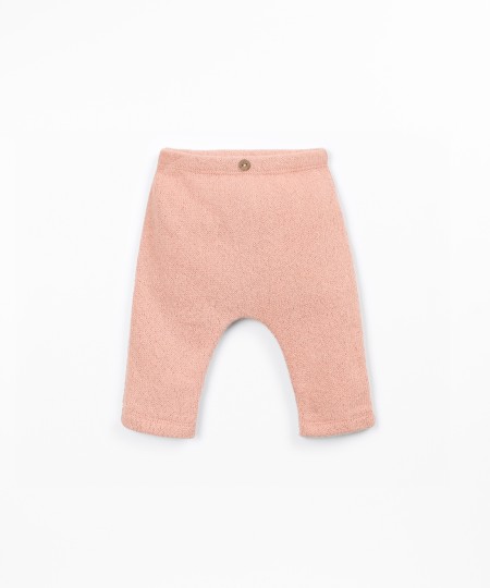 Jersey leggings with elastic waistband