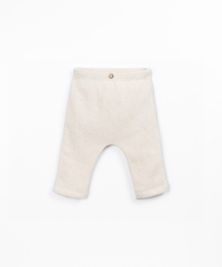 Jersey leggings with elastic waistband