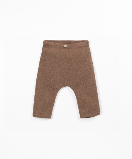 Jersey leggings with elastic waistband