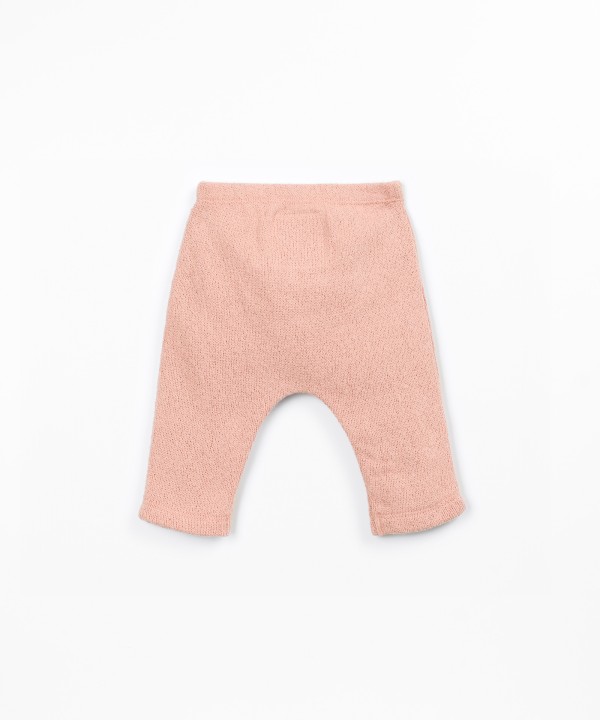Jersey leggings with elastic waistband