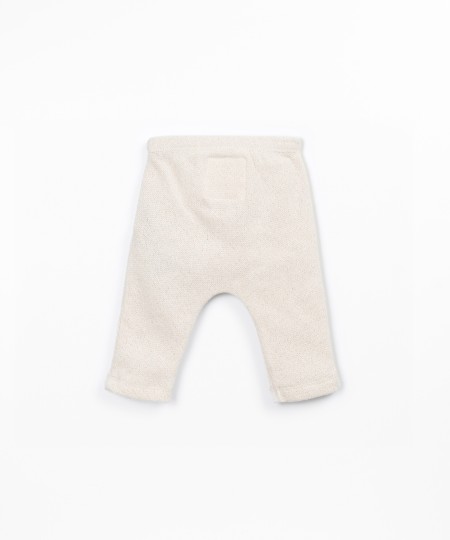 Jersey leggings with elastic waistband