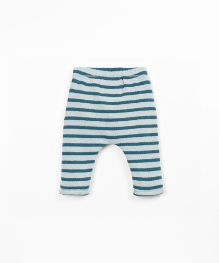 Jersey leggings with elastic waistband