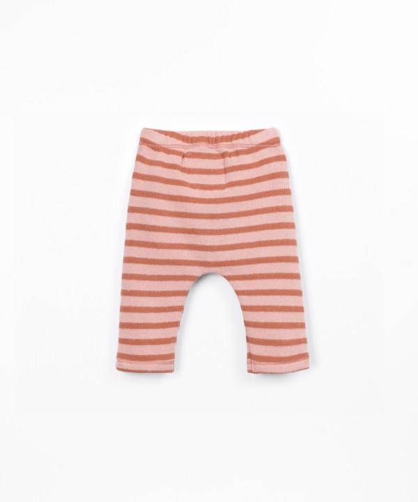 Jersey leggings with elastic waistband