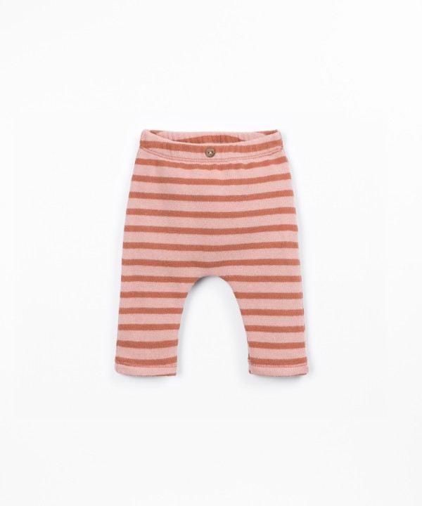 Jersey leggings with elastic waistband