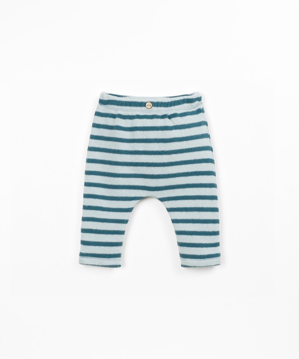Jersey leggings with elastic waistband