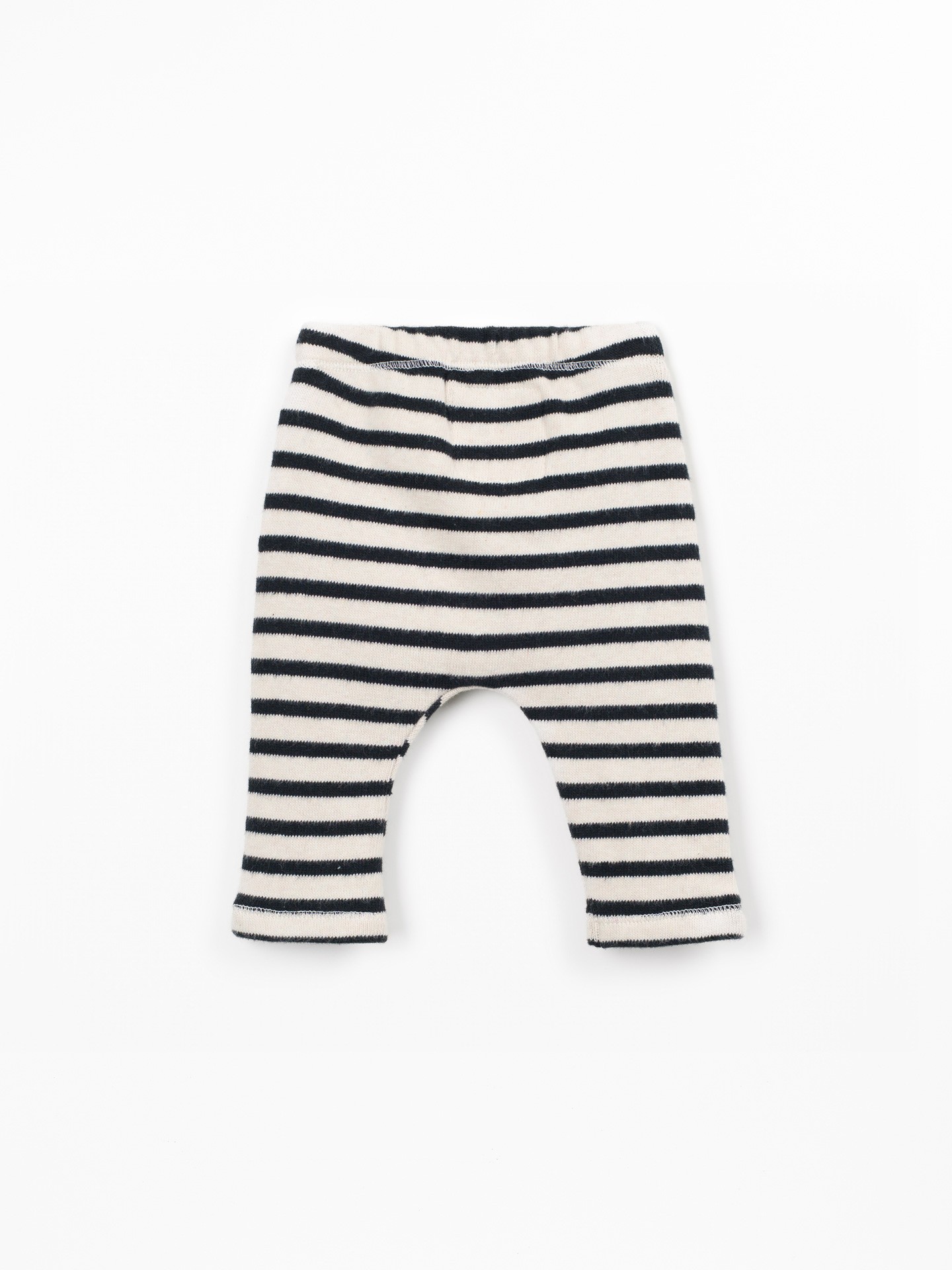 Knit leggings with elastic waistband