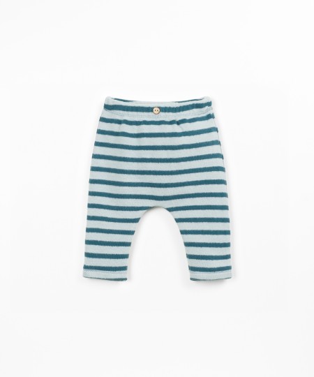 Jersey leggings with elastic waistband