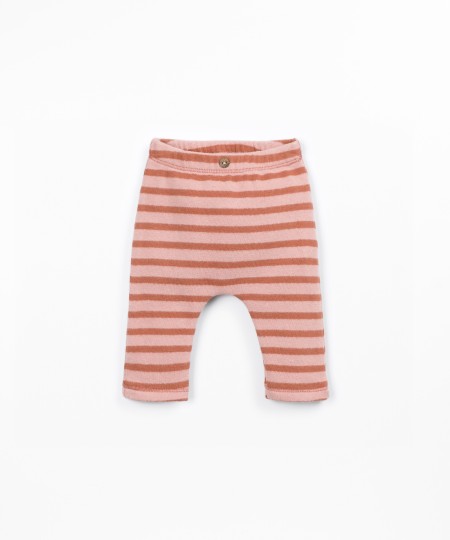 Jersey leggings with elastic waistband
