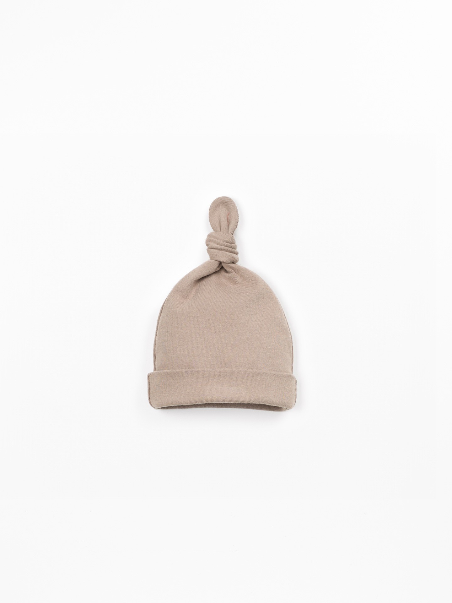 Bonnet en maille avec n?ud d�coratif