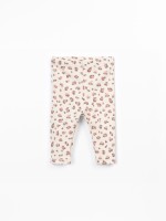 Jersey leggings with a blend of natural and recycled fibers