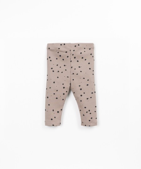 Leggings en maille avec mélange de fibres naturelles et fibres recyclées