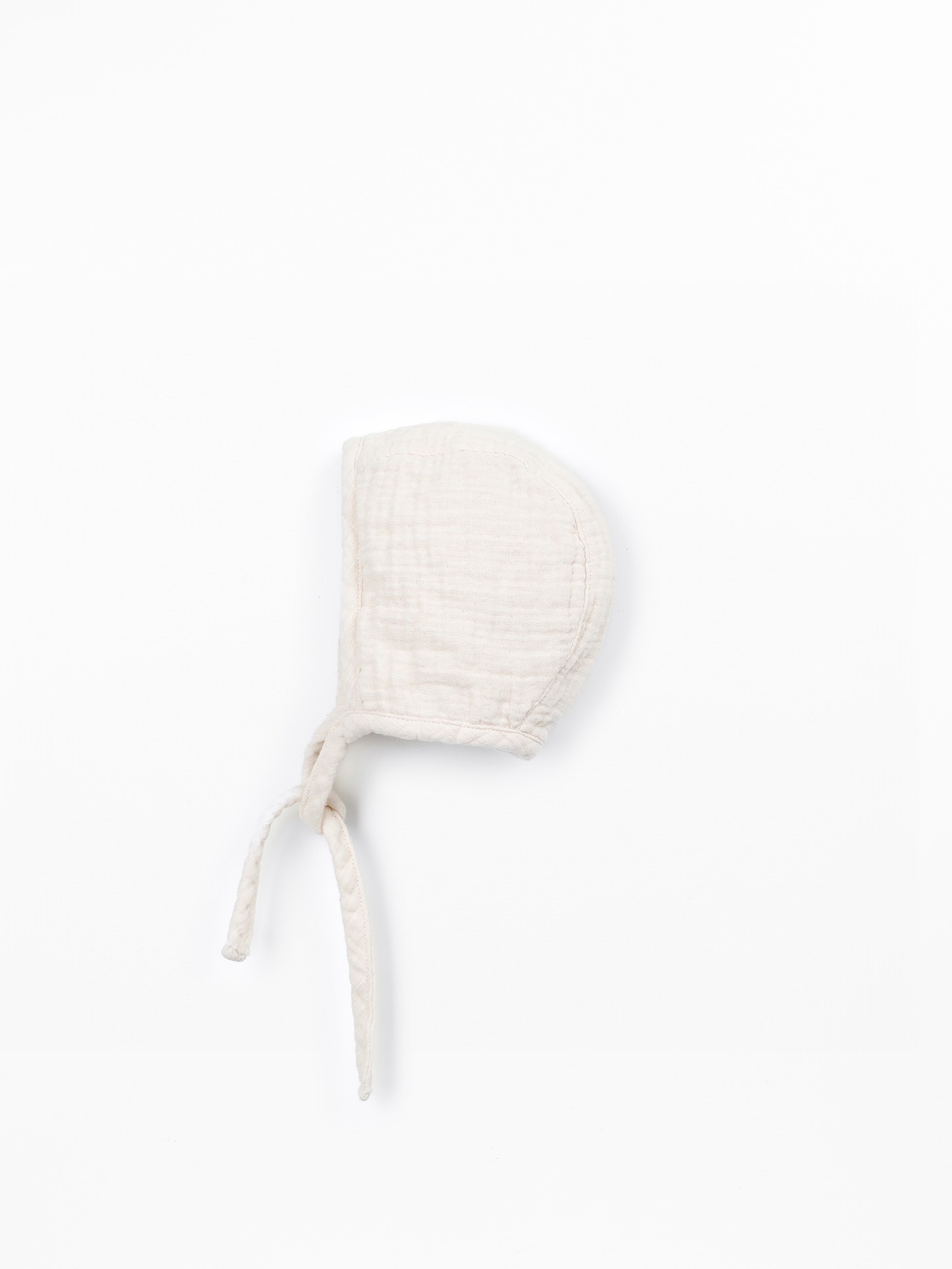 Bonnet en Coton avec Rabats Latéraux et Liens Réglables