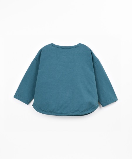 Jersey t-shirt in cotton and recycled cotton